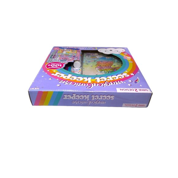 Mine 2 Design Magical Unicorn Secret Keeper Art Diary Pens Glue Stick Stickers - Picture 6 of 7